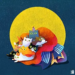 萌 壁纸，插画，兔子 太阳 毛 头像