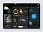 dark ui dashboard Dashboard App dashboard design dashboard ui IoT Smart Home smarthome uidesign Web Design 