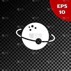 暗色,行星,分离着色,白色,图标,透明,球体,现代,天王星,地球形