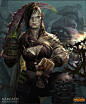 warlords of draenor, xi zhang : female orcs and 2 headed troll mage