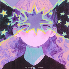 绘月初采集到色彩插画