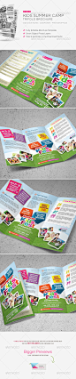 Kids Summer Camp Trifold Brochure - Corporate Brochures