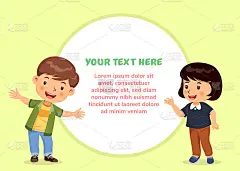 男孩和女孩在表演