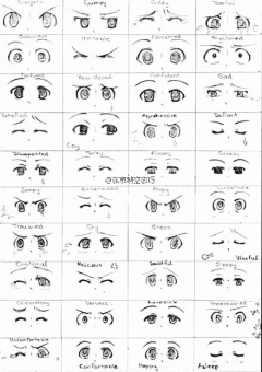 蓝小美Lan采集到「教程」多样风格的眼睛