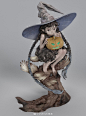 「secret pumpkin」白模
  万圣节快乐啊！

        本次作品是由日本原画师@matayosi 老师创作的魔女形象。

        作品的底座是由我添加的。制作灵感是原画中女孩脚下的线条越看越像乌鸦，从而雕刻成的乌鸦木雕。
        ...展开全文c