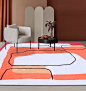 地毯北欧ins卧室意式轻奢客厅沙发茶几毯现代简约床边地垫可定制-淘宝网