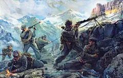 IVAN二战激战场面插画