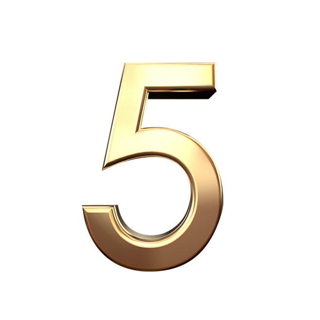 倒计时金属数字3DPNG