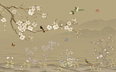 高端壁画图册采集到中式花鸟