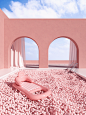 Hidden Places. : Hidden Places - 3D Illustrations using simple shapes ,soft lighting and pastel colors with a focus on surreal, minimal design.Inspired by fashion & archetecture.