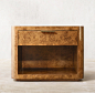 BARDOT BURL OPEN NIGHTSTAND[主动设计米田整理]