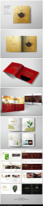 ziyaci.taobao.com         中国风大红袍茶叶画册设计PSD素材下载_企业画册|宣传画册设计图片