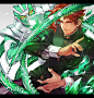 Tags: Anime, Ishiimax, Stardust Crusaders, JoJo no Kimyou na Bouken, Kakyoin Noriaki, Hierophant Green, Pixiv, Fanart, Fanart From Pixiv