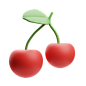 Cherry 3D Illustration