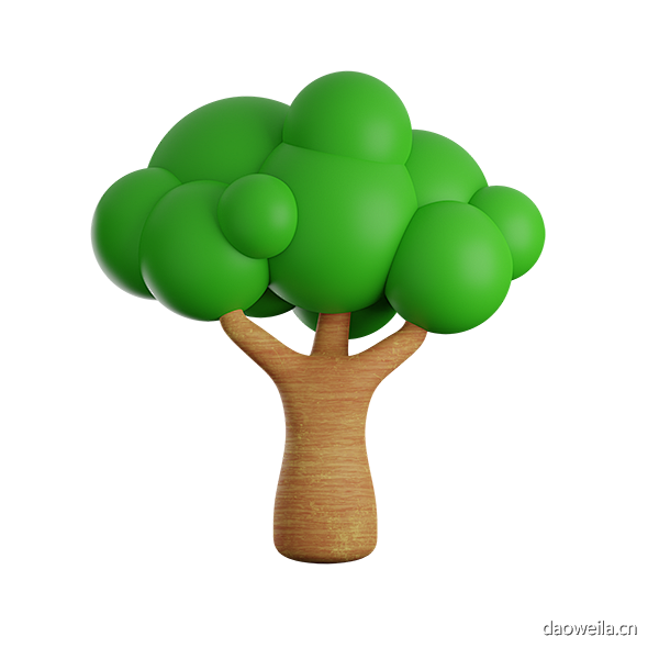 树 @到位啦UI素材 10款树木植物3D...