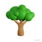 树 @到位啦UI素材 10款树木植物3D图标模型