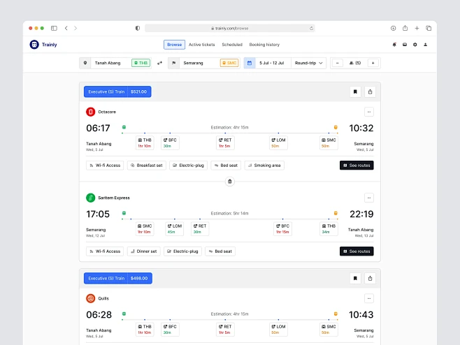CraftUI Kit - Train Booking Ticket Webapp Saas Dashboard by Keitoto on ...