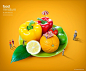 20款食物汉堡果蔬微距模型合成后期创意广告海报PSD分层设计素材 - 平面素材下载