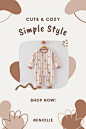 Looking for baby clothes that are both practical and fashionable? Check out Miniolie's simple design collection! #babyootd #miniolie