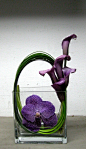 Purple calla lilies #Floral #arrangement