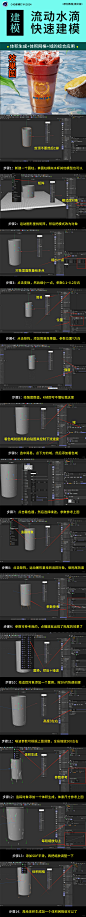 C4D体积建模之流动水滴