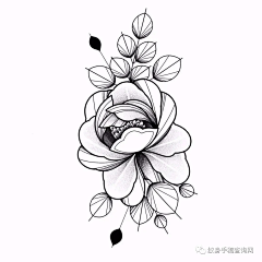 兰州LUCK8TATTOO刺青工作室采集到小清新风格及各种花 泼墨风格 小图素材