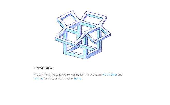 Dropbox - 404