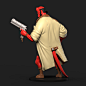Hellboy - Miniature, Andrew Martin : A miniature of Hellboy done for a private commission. Hellboy is one of my favourite comic book universes and this was a Joy to work on.
