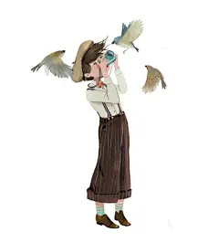 #木棉分享# 一组画风年轻充满朝气的小清新人物插画图片，来自越南插画师Dung Ho 的作品，朴素淡雅，却不失积极向上的态度。 ​​​​