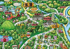 点名时间 - 这个夏天，来增城玩吧~广州增城旅游手绘地图