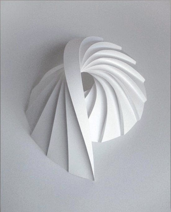 geometric paper scul...