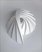 geometric paper sculptures
