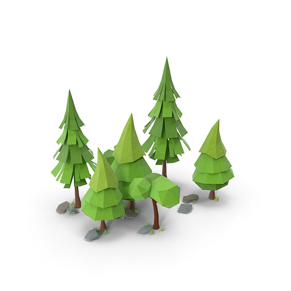 Low Poly Forest Obje...