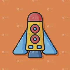 宇宙飞船的图标