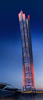 The Wave Tower Dubai, UAE by A-Cero Architects :: 92 floors, height 370m :: proposal: 