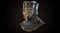 Pothelm_Lowpoly(real-time), Boris Getko : Pothelm helmet with mask and chain mail hood.