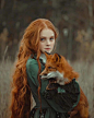 狐狸与少女 摄影 