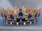 sapphire and diamond crown: