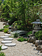 Photo of an asian partial sun gravel garden path in Tokyo.