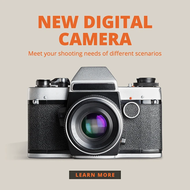 Simple Commercial New Digital Camera Display Instagram Post素材-花瓣网