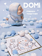                                                                                                                         #潮玩##潮玩推荐##2020sts密林游乐场# ☁️在STS遇到一只超级治愈的小可爱——☁️DOMI~还得到了设计师超用心的签绘！~~超开心！DOMI的创作理念是“FRIENDS TOGETHER”朋友的陪伴~整体作品都给人非常温暖治愈的感觉DOMI是一只可爱的云朵~