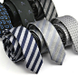 此刻永恒韩版男式商务女士时尚学院风条纹5.5CM新郎结婚窄版领带