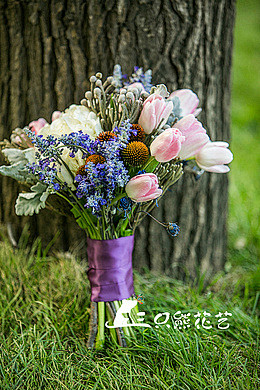 紫色植物系森林婚礼