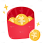 牛年新春主题元素插画