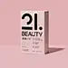 Day one 分享一组包装设计 : 21 BEAUTY，21日新鲜果蔬纤维高能清体品牌，主打30秒shake一杯新鲜果蔬汁口感的清体纤维营养素。 立足于“可持续环保”重复利用理念，21 BEAUTY 的外包装设计由中央美术学院设计师团队