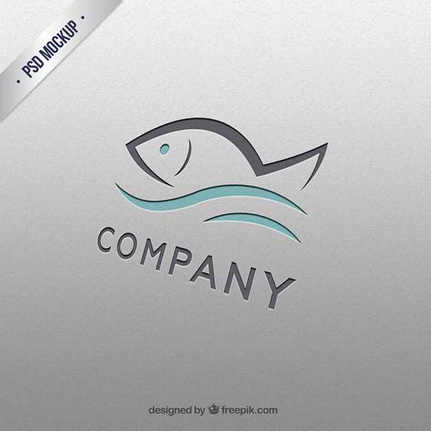 Fish logo template F...