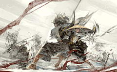 夜魔～采集到插画-剑气纵横三万里