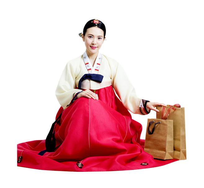 韩服喜剧变脸汉服PNG素材 免抠图素材@...