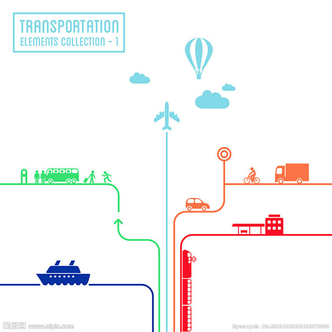 运输信息图表 货运物