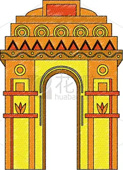 印度门,潦草,纪念碑,国内著名景点,传统,名声,德里,大门,石头,节日